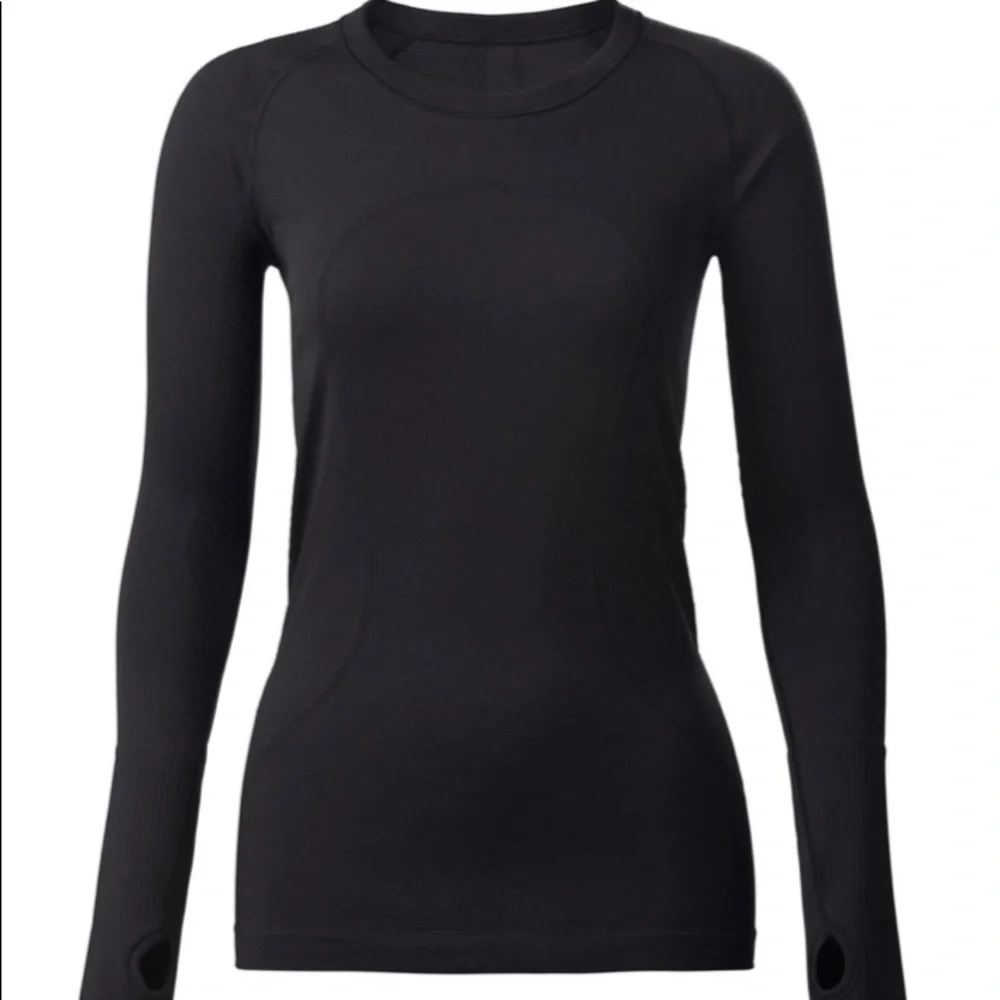 Lululemon Swiftly Tech Long Sleeve Crew Black Size 4